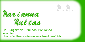 marianna multas business card